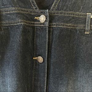 Uniqlo Gu Denim Skirt Dress Overalls 